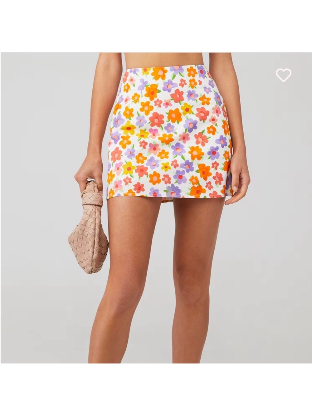 Pappermayo Spring Days Linen Mini Skirt in Blooming 6